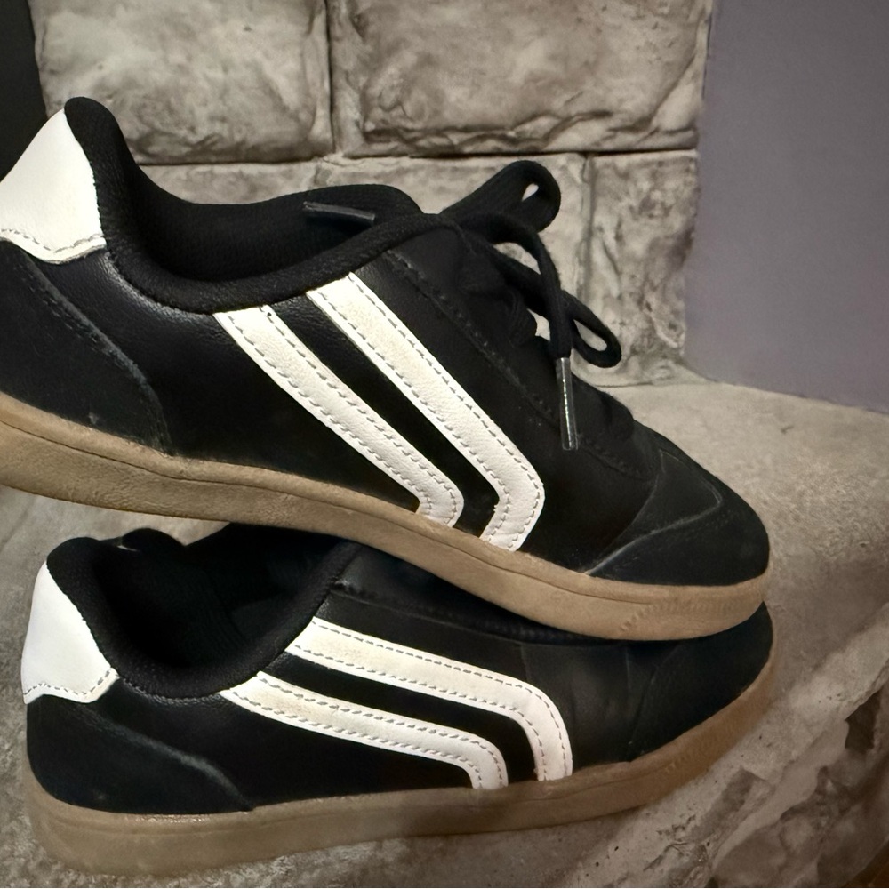 Cat & Jack Black and White Kids Sneakers